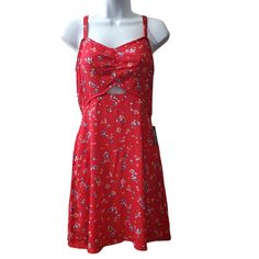 Express Womens Red White Blue Floral Sleeveless Spring Summer Dress Nwt - Size Small - Nwt - 100% Rayon C Spring Summer Dress, Floral Sleeveless, Express Dresses, Red White Blue, Lady In Red, Blue Floral, Summer Dress, White Blue, Red White