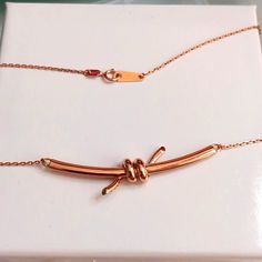 18k Rose Gold Necklace Size 16" Knot Rope Smiley Choker Lightweight Au750 New Lightweight Approx 3.3 To 3.4g Stamped Au750 750 18k Pawnable Unbranded Jewelry Knot Rope, Necklace Size, Rose Gold Necklace, Necklace Sizes, 18k Rose Gold, Pink Gold, Smiley, Womens Jewelry Necklace, Pink And Gold