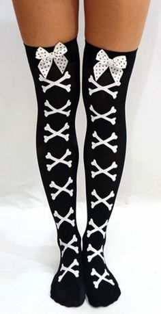 Goth Socks, Gothic Socks, Pastel Socks, White Knee Socks, White Knee High Socks, Pastel Goth Fashion, Knee Highs, Dark Style, Thigh High Socks