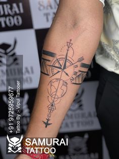 a person with a tattoo on their arm