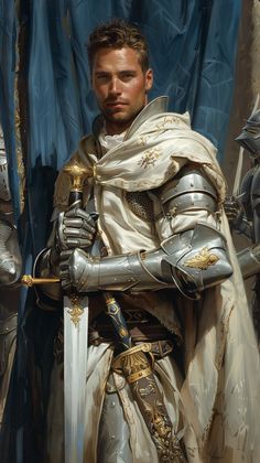 Hanzo’s Midjourney Showcase (AI) Paladin Armor, Dnd Paladin, Orc Warrior, Fantasy Heroes, Heroic Fantasy, Knight Art, Dungeons And Dragons Characters, Fantasy Paintings, Exploring The World