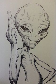 Alien Drawings, Arte Alien, Drawings Ideas, Desenho Tattoo, Alien Art, Pencil Art Drawings, Disney Tattoos, Tattoo Design Drawings, Cool Art Drawings