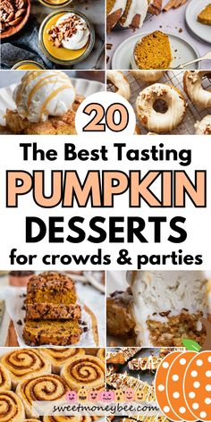 the best tasting pumpkin desserts for crowds and parties