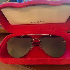 Authentic & Gorgeous Preownedd Gucci Aviator Sunglasses Black. These Come With Case Etc You Will Receive Gucci Case, Cleaning Cloth And Carrying Case. No Low Offers Period Please. Ty, Dr. C Gucci Black Aviator Sunglasses With Uv Protection, Gucci Aviator Sunglasses, Gucci Gold Tinted Aviator Sunglasses, Gucci Black Tinted Shield Sunglasses, Gucci Black Anti-reflective Shield Sunglasses, Gucci Luxury Anti-reflective Shield Sunglasses, Black Aviator Sunglasses, Gucci Accessories, Gucci Black