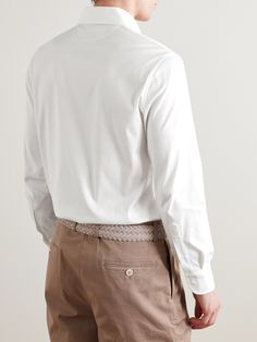 Few designers epitomise the concept of quiet luxury like Brunello Cucinelli. This long-sleeved polo shirt is made from classic cotton-jersey in a minimalist cut. The placket fastens with mother-of-pearl buttons. Quiet Luxury, Long Sleeve Polo Shirt, Mother Of Pearl Buttons, Pearl Buttons, Brunello Cucinelli, Mr Porter, Mother Of Pearl, Fashion News, Top Brands