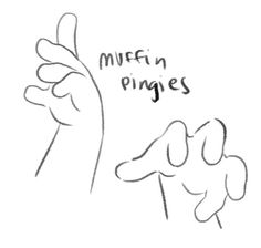 a drawing of two hands holding something in the air