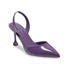 Marc Fisher-Hadya Pump Add a dose of polish to your look with the Hadya pump from Marc Fisher. A glossy finish, pointed toe silhouette, and sculpted heel lend extra sophistication to this striking slingback. Purple Pumps, Statement Shoe, Designer Pumps, Shoes Collection, Pump Dress, Marc Fisher, Retail Therapy, Shoe Collection, Mule