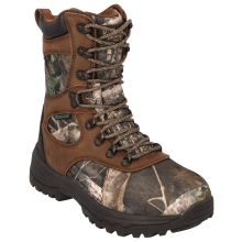 a pair of camouflage boots with laces on them