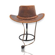 Crazy Reddish Black Horse  Antique Australian Western Style Leather Cowboy Hat *Leather Cowboy Hats with Competitive Price. *100% Real Leather Hat premium quality cow leather. *Light weight and comfortable. *Extremely Fashionable First Sight look . *Adorable Brown Split with All Sizes Available  S / M / L / XL /2xL. *Rainproof showerproof . *Free Chinstrap included Measurement Small:-                     S        (55cm-56cm) Medium :-               M        (57cm-58cm) Large :- Adjustable Country Style Top Hat For Outdoor, Rustic Adjustable Short Brim Hat, Rustic Adjustable Brimmed Top Hat, Rustic Adjustable Brimmed Hat, Western Style Adjustable Top Hat For Outdoors, Adjustable Rustic Fedora Hat, Rustic Top Hat With Adjustable Flat Brim, Vintage Adjustable Leather Hat Bands, Adjustable Leather Vintage Hat Bands