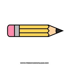 a pencil that is pink and yellow