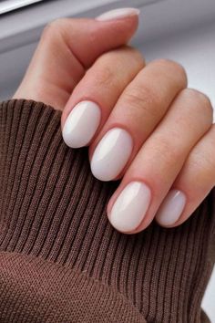 Classy Clean Nails to Recreate, clean nails, clean nail ideas, clear nails, french tip nails, nude nails, glazed nails, soft pink nails, short nude nails, almond nails, old money nails, classy nails, short milky white nails, white nails Milky Pink Nails, Kutek Disney, Milky Pink, Milky Nails, January Nails, Short Gel Nails, Nail Colors Winter