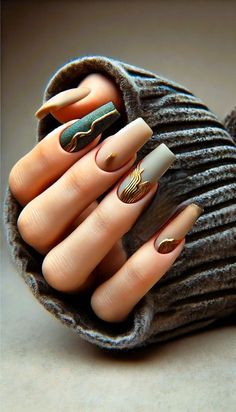 Get ready for the season with Trendy November Nails: 20 Chic and Cozy Ideas for 2024! Featuring warm colors, elegant designs, and festive patterns, these nails will keep your style on point all month long. 🍁💅 #NovemberNails #TrendyNails #2024NailTrends #AutumnNails #ChicNails #CozyNails #NailInspiration #FallBeauty Digital Nail Art, Autumn Manicure, Golden Mountain, Cozy Fall Aesthetic, Chic Nail Designs, Velvet Nails