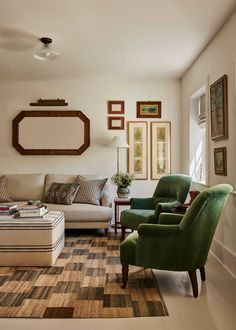 the living room is clean and ready for guests to use it as a focal point