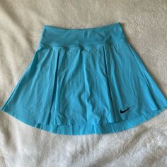 Never Worn Built In Shorts W/ Ball Pocket Color: Baltic Blue High Rise Nike Skirts, Nike Blue, Nike Dri Fit, Dri Fit, Nike Women, High Rise, Womens Skirt, Color Blue, Built In