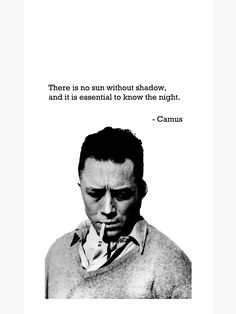 a black and white photo with a quote on it that says there is no sun without shadow, and it is essential to know the night