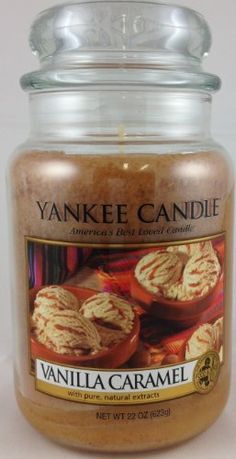 vanilla caramel yankee candle jar