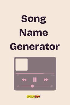 the cover for song name generator