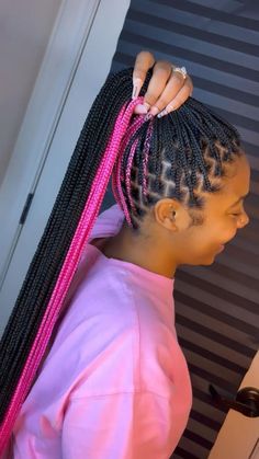 Peekaboo Braids, Hair Done, Knotless Braids, Long Braids, Box Braids, Her Hair, A Woman, Braids, Hairstyles