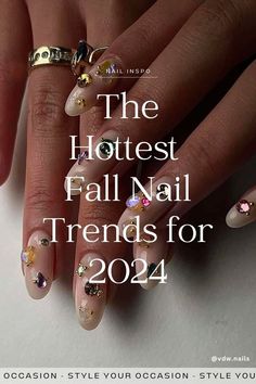 Fall 2024 Nail Trends. Searching for trendy fall nail design ideas for 2024? Look no further! Explore the latest fall nail trends we're loving right now. From chic and simple autumn nail designs to brown nails or acrylic nails, we've got all the inspiration you need for pretty nails this fall. Casual nails, classy nails, trendy nails Summer Fall Nails 2024, Fall Acrylic Nails 2024, Autumn 2024 Nail Trends, Nail Trends Autumn 2024, Trendy Nails Ideas 2024, 2024 Autumn Nails, Fall Nails 2024 Trends, Fall Nail Trends 2024, Nails 2024 Fall