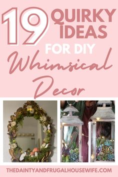 the top ten quirky ideas for diy whimsical decor in pink and white