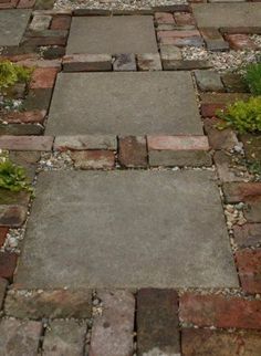 an image of a walkway made out of bricks