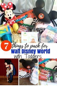 there are many things to pack for walt world with toddlers