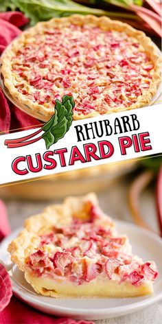 this rhubarb custard pie is the perfect dessert for any holiday