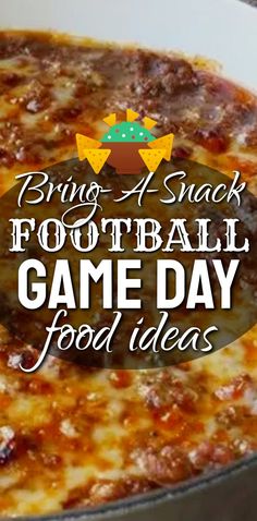 a football game day food idea