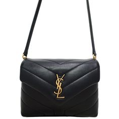 Saint Laurent Paris Monogram Loulou Strap Bag Black Width: Approx. 18.5cm Height: Approx. 14.5cm Depth: Approx. 8cm Shoulder: Approx. 123cm (Removable) 2 Compartments, 1 Inside Pocket, 3 Card Pockets Saint Laurent Bags, Strap Bag, Saint Laurent Paris, Bag Straps, Inside Pocket, Black Color, Saint Laurent, Bag Lady, Monogram