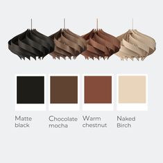 the different shades of chocolate, warm and black