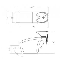 the drawing shows an image of a toilet with its lid open and seat up, as well as measurements