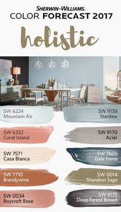 the color chart for this website shows what colors are in each room and how to use it