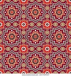 an abstract red and white background with geometric designs