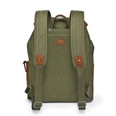 The Milo Backpack is a blend of functional fashion and craftsmanship, designed for the dynamic individual. Made from durable 100% cotton canvas with genuine leather accents, it withstands everyday use. Featuring multiple pockets, an adjustable drawstring closure, recycled nickel-free hardware, and vegetable-based dyes, it highlights eco-friendly style. Versatile carrying options include a top handle and adjustable shoulder straps. Ideal for commutes, getaways, and adventures, the Milo Backpack offers ample storage, including a padded laptop compartment. Handcrafted for unique quality, it is an essential accessory for the modern explorer. Dimensions: 12" W x 15" H x 5" D. | TSD Brand Milo Backpack Casual Cotton Backpack For Everyday Use, Casual Cotton Backpack For Everyday, Canvas Backpack With Pockets For Daily Use, Practical Canvas Backpack With Pockets, Outdoor Canvas Backpack With Functional Pockets, Canvas Backpack For Outdoor Activities With Pockets, Everyday Waxed Canvas Backpack With Pockets, Utility Canvas Bags For Outdoor Activities, Khaki Cotton Canvas Bag For Travel