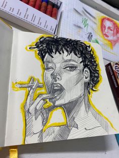 Impressive Drawings, Arte Grunge, Indie Drawings, Pen Art Drawings, Graffiti Style Art, Sketchbook Art Journal, Arte Sketchbook, Arte Inspo, Abstract Line Art