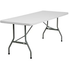 a white plastic table on a white background