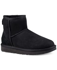 out of stock Classic Mini Ii Boot, Uggs Black, Ugg Classic Mini Ii, Timberland Boots Outfit, Timberland Waterproof Boots, Short Uggs, Mini Boots, Womens Black Booties, Yellow Boots