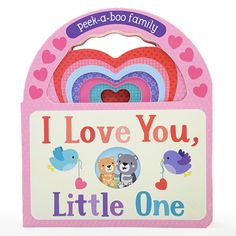 i love you, little one book in a pink box with two teddy bears on it