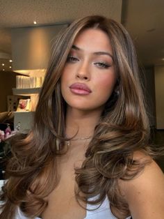 Fall Hair Color for Brunettes 2024: 27 Trendy Ideas from Ombre to Subtle Highlights for All Lengths Trendy Fall Hair Color, Caramel Blonde Hair, Fall Hair Color Ideas, Brown Hair Looks, Brunette Hair With Highlights, Hair Color For Brunettes, Color For Brunettes, Subtle Highlights