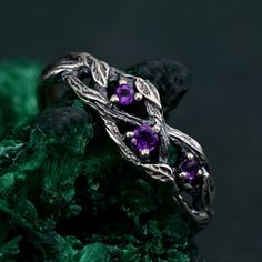 🌟 Warm Greetings, Jewelry Enthusiasts! 🌟 Step into a world where elegance meets personalization with our handcrafted silver rings. Each piece is a testament to unique artistry, blending mystical charm with modern finesse. Our collection offers a special touch for those who adore distinctive and thoughtfully designed jewelry. 🌈 Customization at Your Fingertips: Choose your perfect ring size and select from a variety of enchanting gemstones using our user-friendly dropdown menus. We delight in offering you the chance to create a ring that resonates with your personal style and story. ✨ Design It Your Way: Dreaming of a specific look? We're here to make it happen! Whether it's altering dimensions, adding extra gemstones, or choosing a different material, reach out to us. Your imagination i Sterling Silver Jewelry With Unique Design For Anniversary, Artisan Rings With Oxidized Finish For Anniversary, Artisan Oxidized Finish Rings For Anniversary, Elegant Stackable Rings With Oxidized Finish For Gifts, Hand Cast Nature-inspired Sterling Silver Jewelry, Spiritual Hand Cast Rings For Anniversary, Nature-inspired Sterling Silver Stackable Rings Gift, Engraved Silver Amethyst Ring In Sterling Silver, Nature-inspired Jewelry With Unique Design For Gift