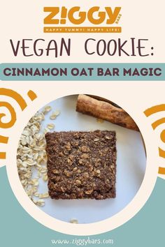 vegan cookie cinnamon oat bar magic