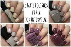 5 Nail Polishes for a Job Interview Acrylic Nails For Job Interview, Best Nail Color For Job Interview, Job Interview Nails Color, Interview Nails Color, Nails For Job Interview, Nails For Interview, Job Interview Nails, Coral Acrylic Nails, Matte Nail Polish Colors