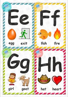 four different types of letters and numbers for children to use in their own classroom workbooks