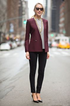 Maroon Blazer, Look Office, Work Chic, Professional Attire, Outfit Trends, Interview Outfit, Professional Dresses, Business Outfit, Professional Fashion