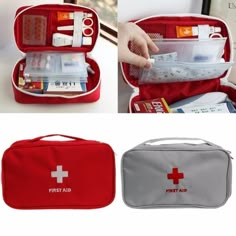 the first aid kit is open and ready for someone to take it home or go out