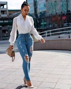 Smart Outfit, Outfit Jeans, Black Women Fashion, Chic Outfit, Work Outfits Women, Business Casual Outfits