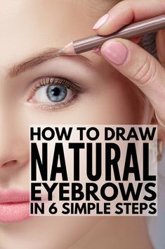 How to Draw Eyebrows Naturally | EASY! 6 step by step tutorials for beginners to teach you how to draw eyebrows using your makeup product of choice! Learn how to fill in your brows with pencil or eyeshadow, learn the secret to getting perfect arches with concealer, and discover the best brow powder and brow products for blondes and brunettes! #eyebrows #eyebrowshaping #brows #browshaping #makeup #makeuptips #beauty #beautytips