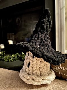 A homemade chunky knit Witch Hat Ghost decor not only showcases the talent and creativity of the person who made it but also brings a sense of rustic charm and coziness to any space. The carefully chosen yarn and intricate stitches give it a textured and inviting appearance that can instantly brighten up a room. Its handmade nature adds a personal touch and makes it a thoughtful gift for friends and family. Whether displayed on a mantel, shelf, or as a centerpiece, this charming Witch Hat Ghost adds a touch of warmth and Holloween spirit to the surroundings. Its uniqueness and the love put into crafting it make it a cherished keepsake to be admired for years to come. Cozy Hand-knitted Crochet Hat, Cozy Hand-knitted Yarn Crochet Hat, Cozy Handmade Crochet Knit Hat, Cozy Hand Knitted Crochet Hat, Cozy Hand Knitted Yarn Crochet Hat, Handmade Cozy Crochet Knit Hat, Cozy Crochet Hat From Yarn, Hand Knitted Yarn Crafts, Hand Knitted Yarn Crafts For Crafting