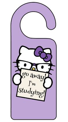 Knock Sign Bedroom, Hello Kitty Studying, Bookmarks Ideas, Do Not Disturb Sign, Hello Kitty Bedroom, Don't Disturb Sign, Hello Kitty Printables, Room Things, Do Not Enter