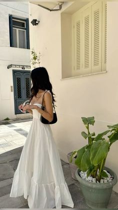 Dress Elegant Long, Summer Fashion Dresses, Long Summer Dresses, Party Dress Long, Long Prom Dress, Evening Dresses Long, Looks Style, Looks Vintage, Outfits Casuales